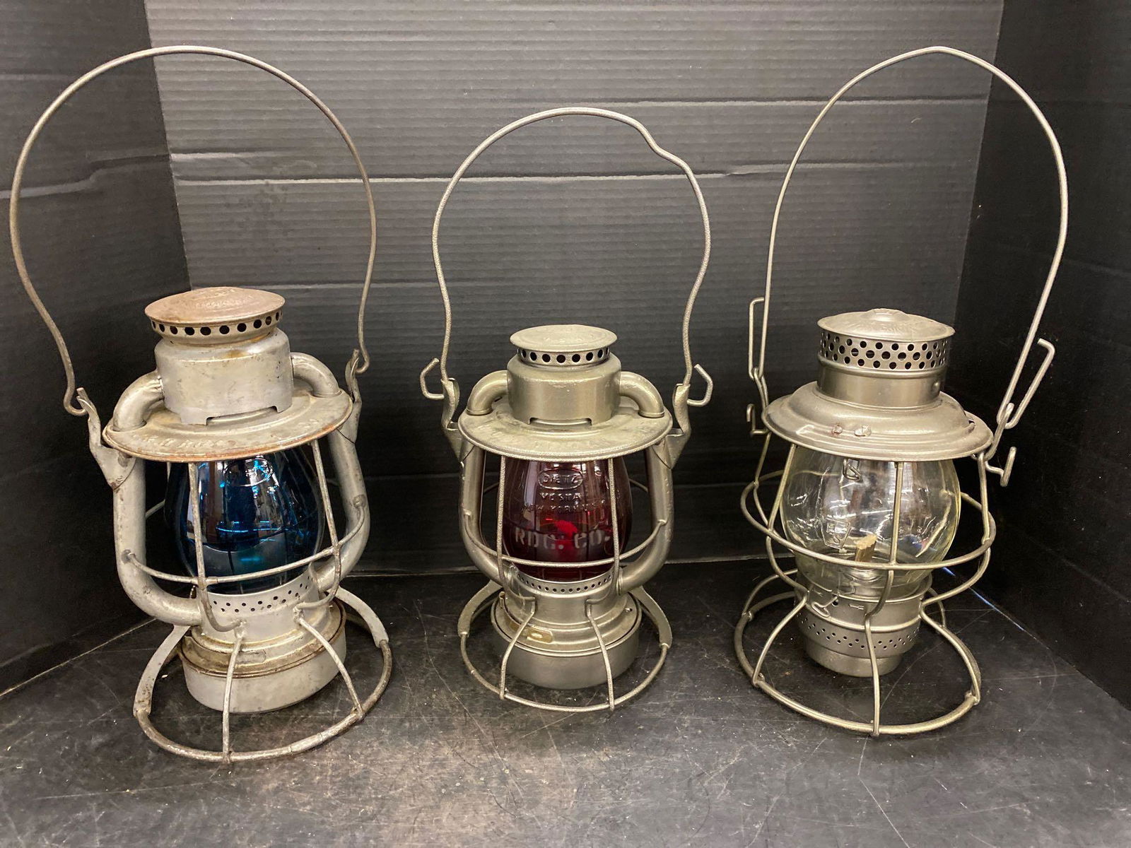3 Railroad Lanterns (1 of 12)