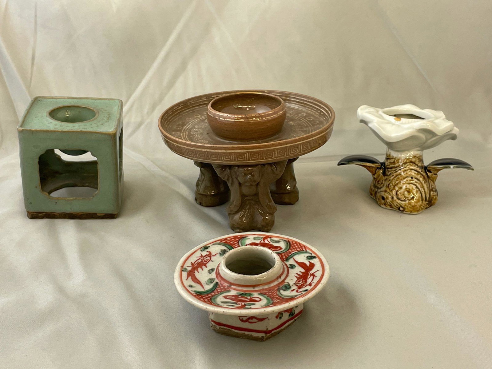 Four Japanese Sake Cup Stands (1 of 7)