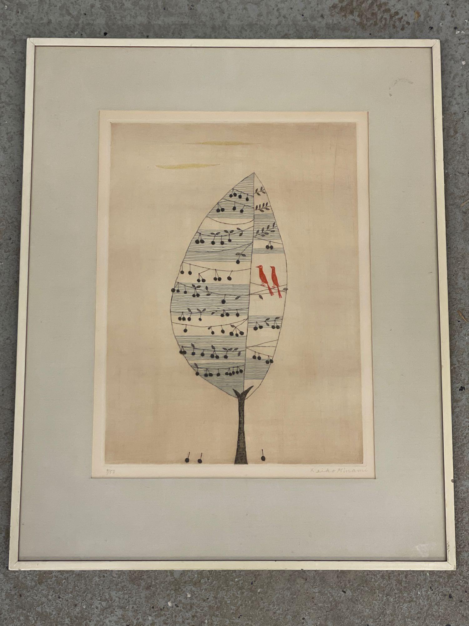 Keiko Minami. Etching, Tree (1 of 6)