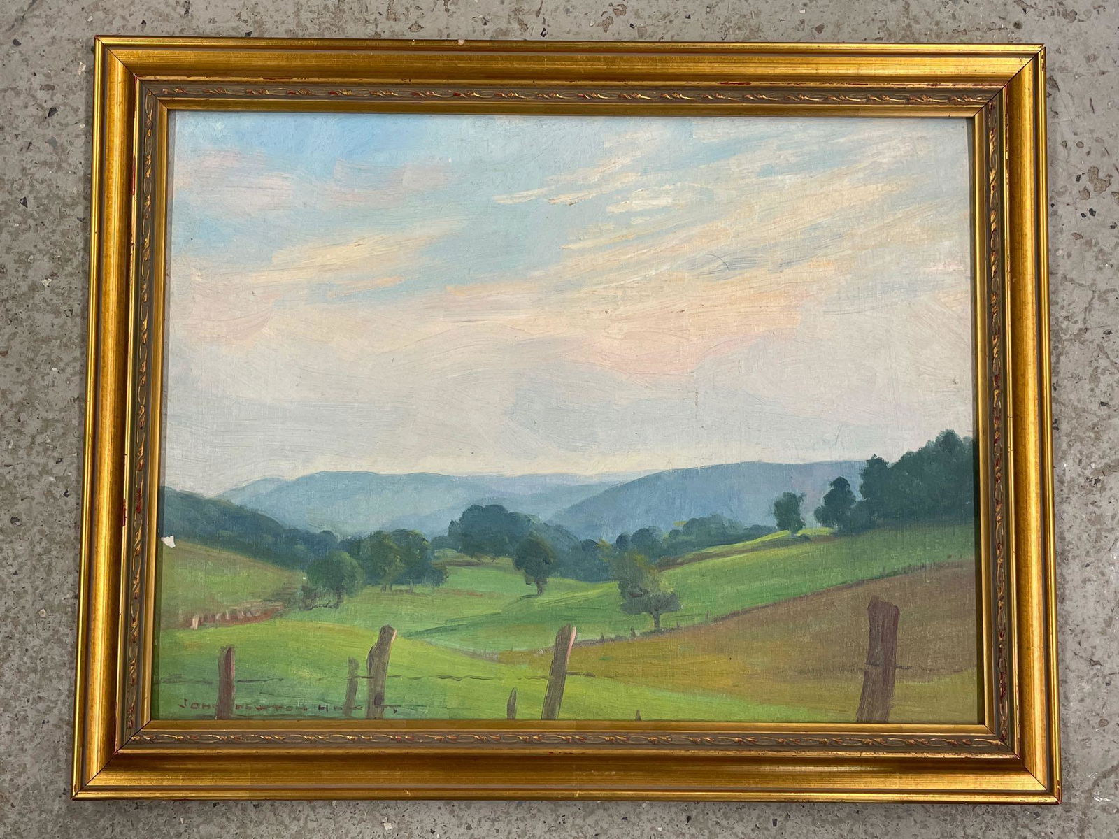 John Newton Hewitt. Oil on Panel, Landscape (1 of 5)