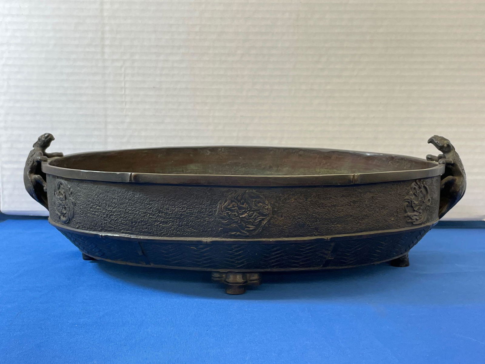 Japanese Bronze Basin with Turtle Handles (1 of 7)