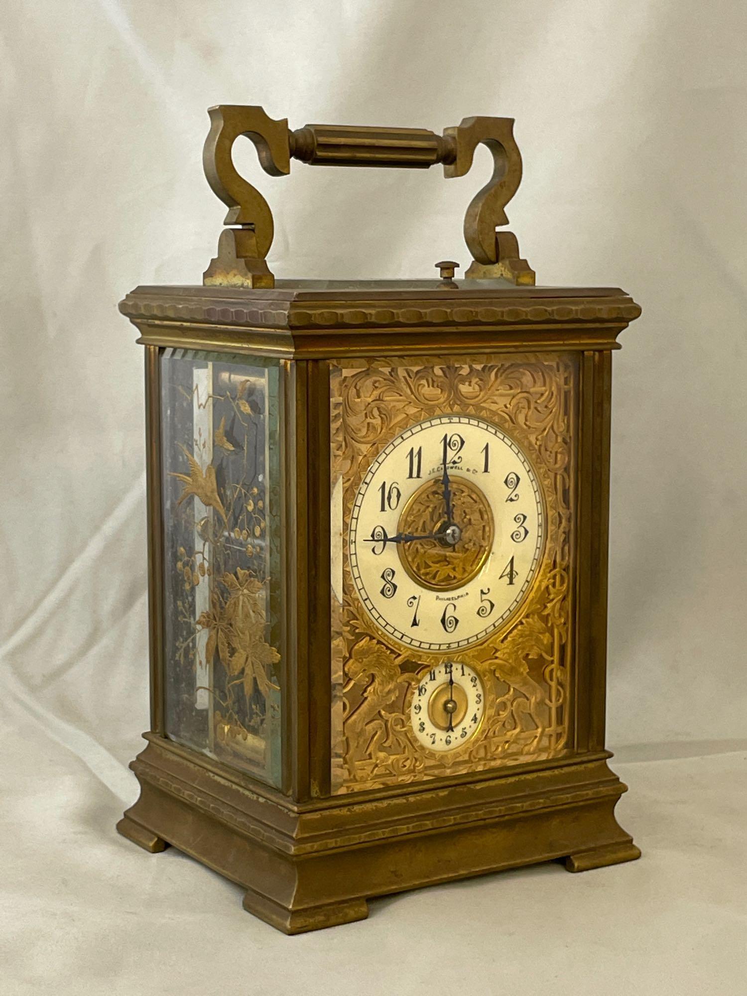 J.E. Caldwell Brass Carriage Clock (1 of 7)