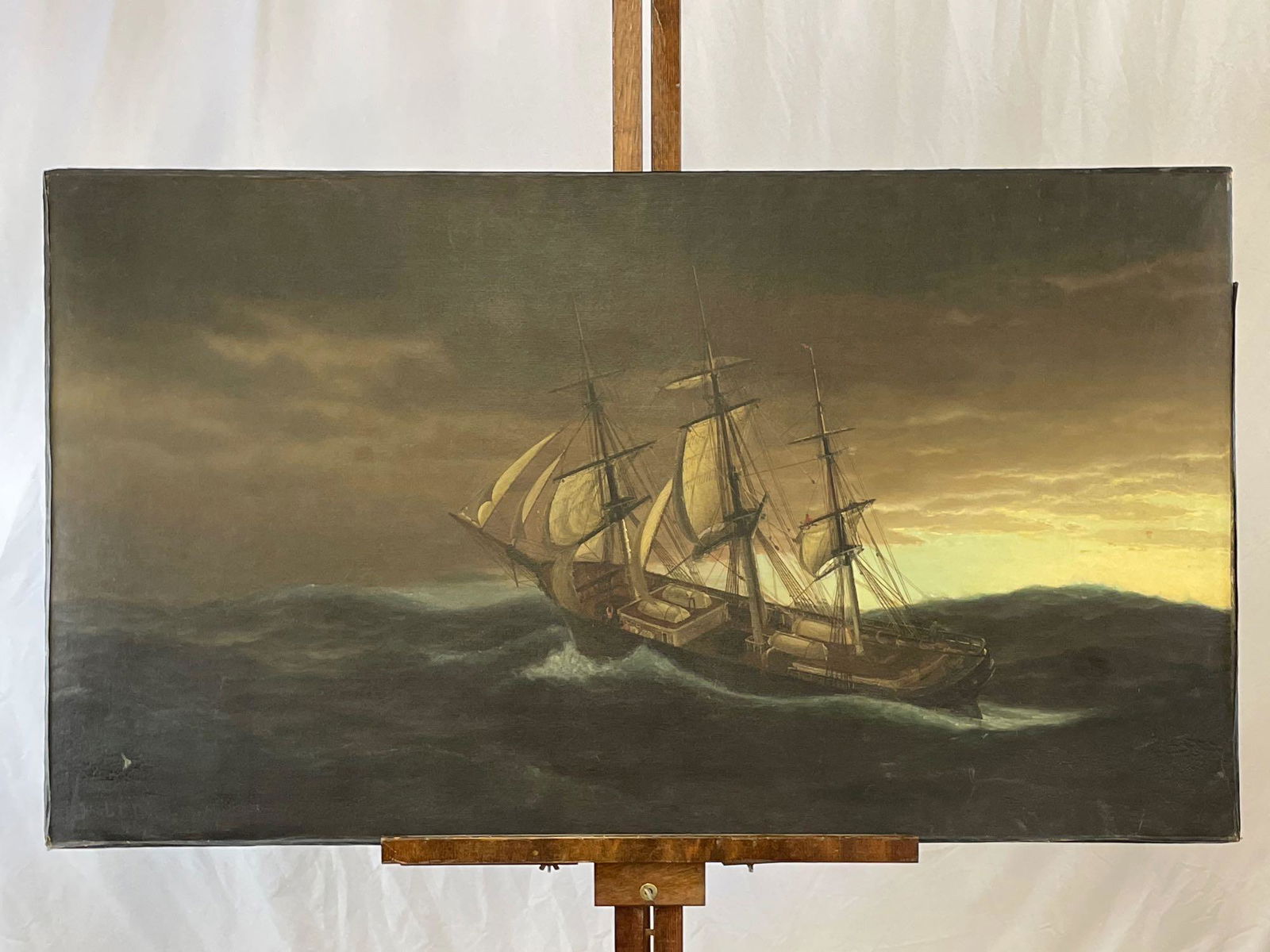 Large Format Oil/Canvas, Maritime Scene (1 of 5)