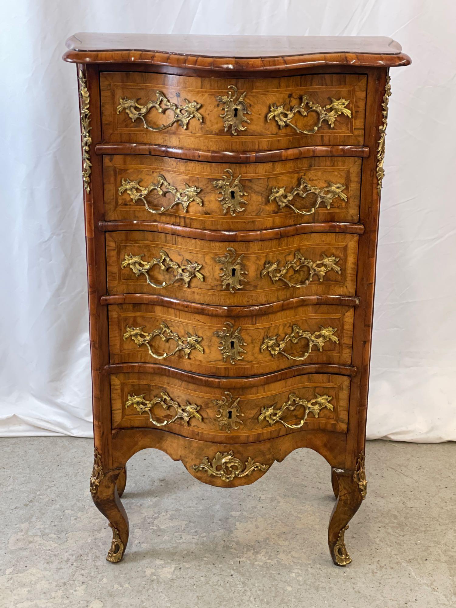 Louis XV-style Ormolu-mounted Lingerie Chest (1 of 6)