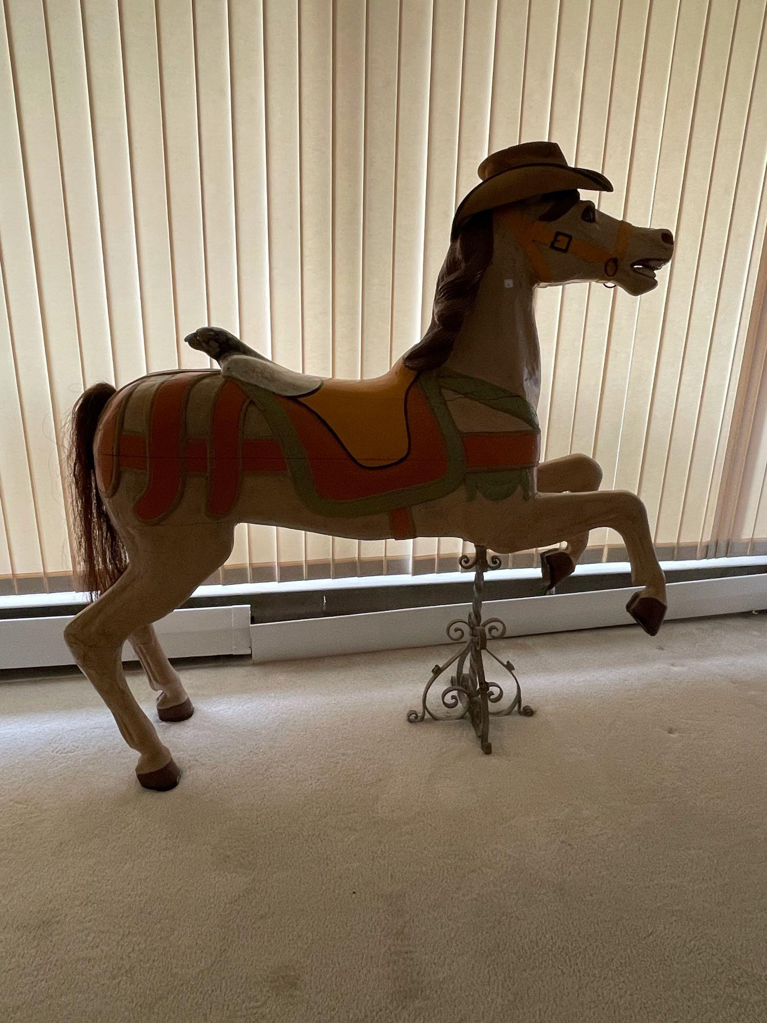 Carved and Painted Carousel Jumper Horse (1 of 7)