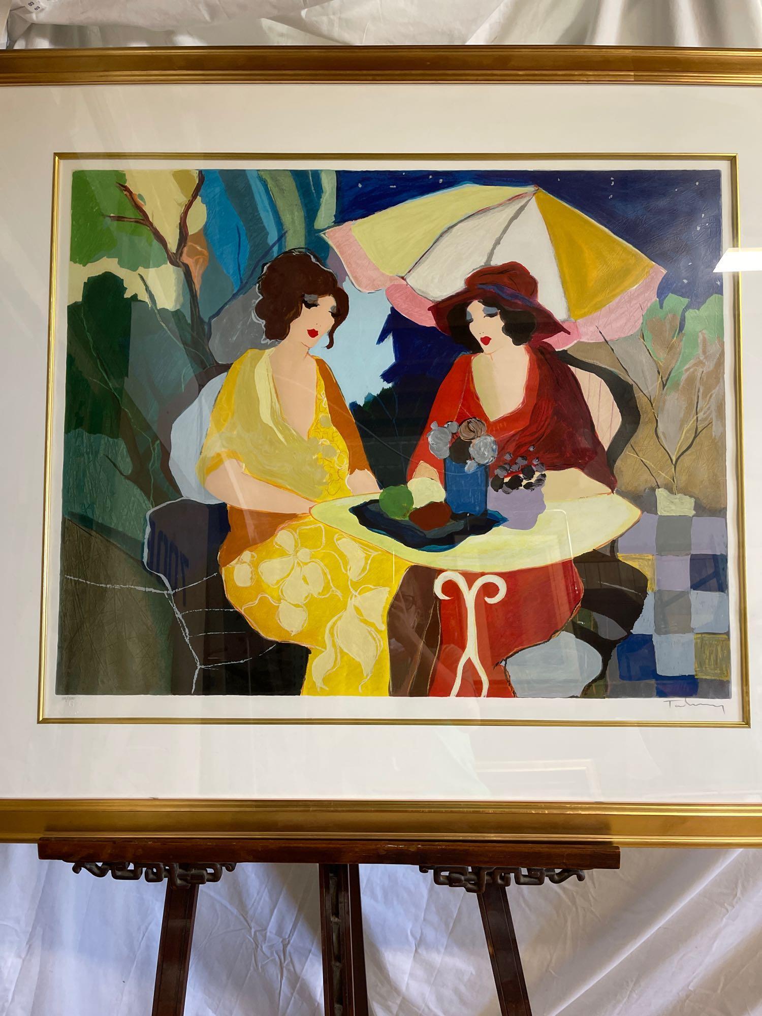 Itzchak Tarkay. Serigraph, Evening Scene (1 of 8)