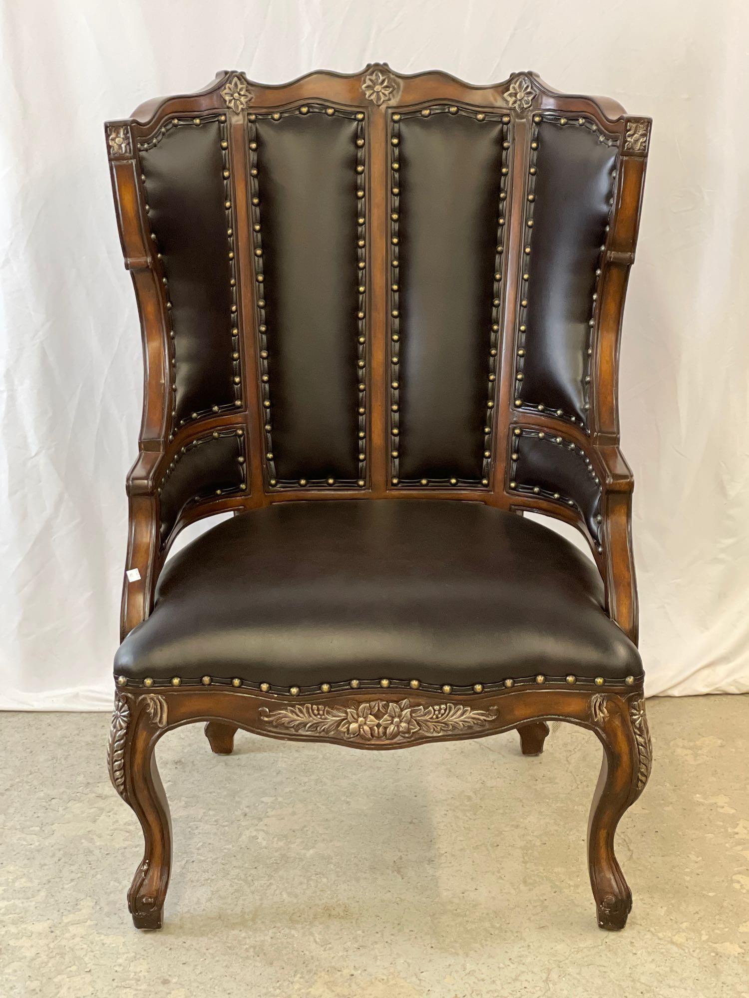 Decorator High-back Upholstered Lounge Chair (1 of 3)