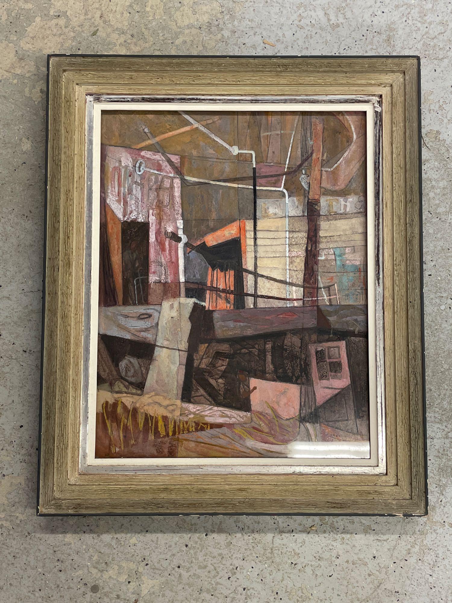 John Maxwell. Casein/Watercolor, Abstract (1 of 4)