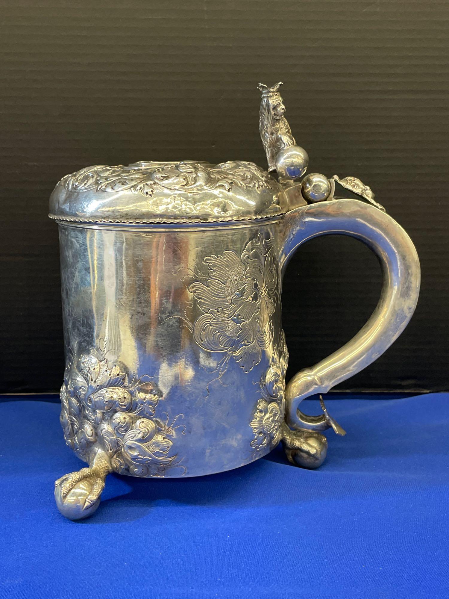 Scandinavian Silver Peg Tankard (1 of 8)