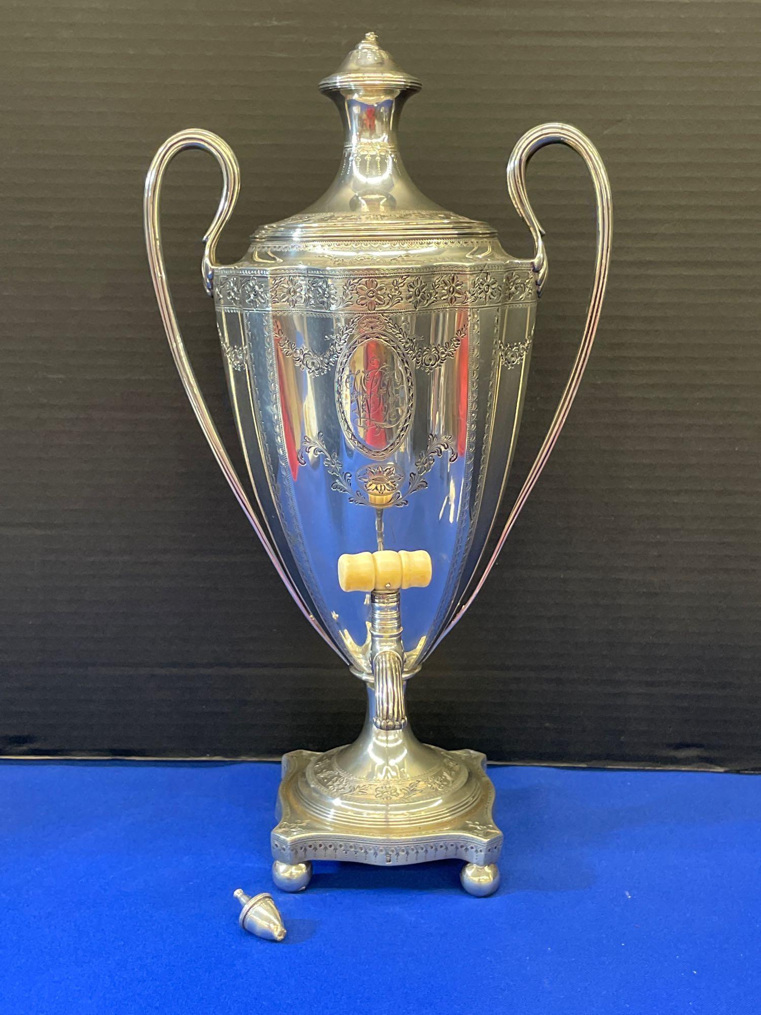 English Sterling Silver Coffee Urn (1 of 6)