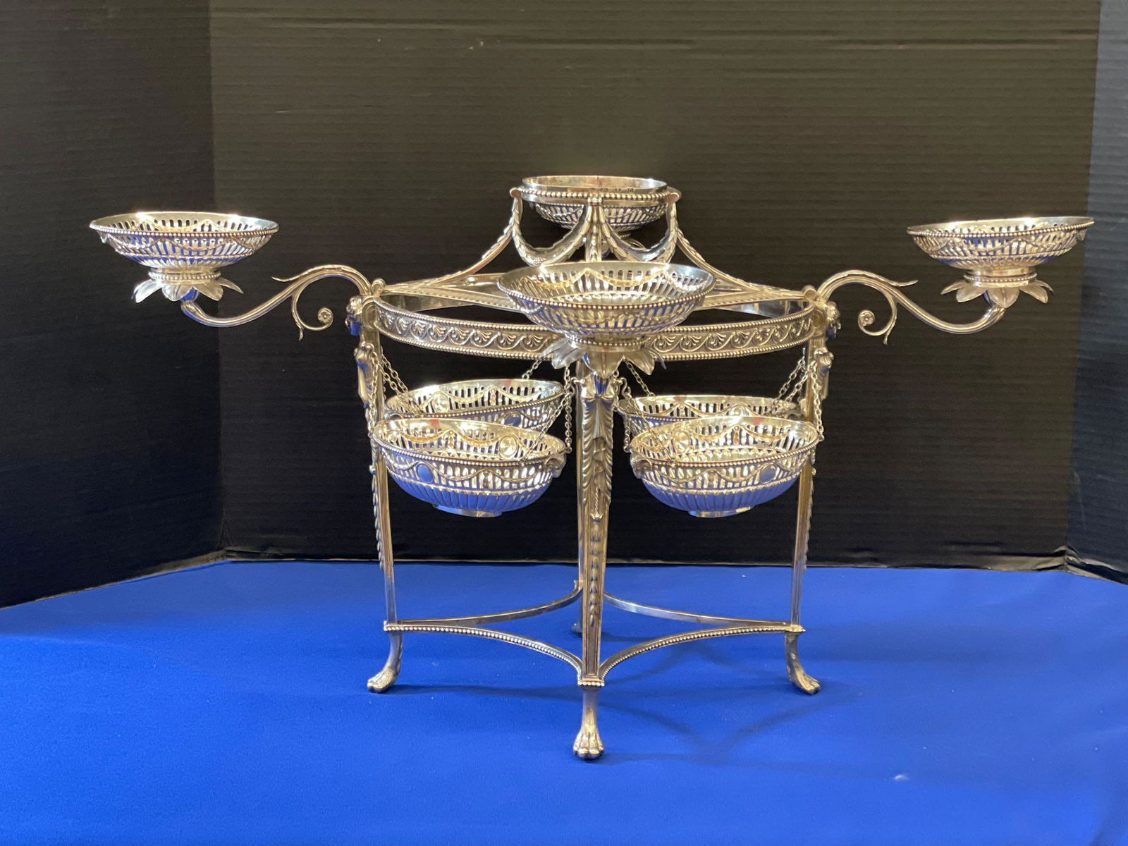 Fine English Sterling Silver Epergne (1 of 9)