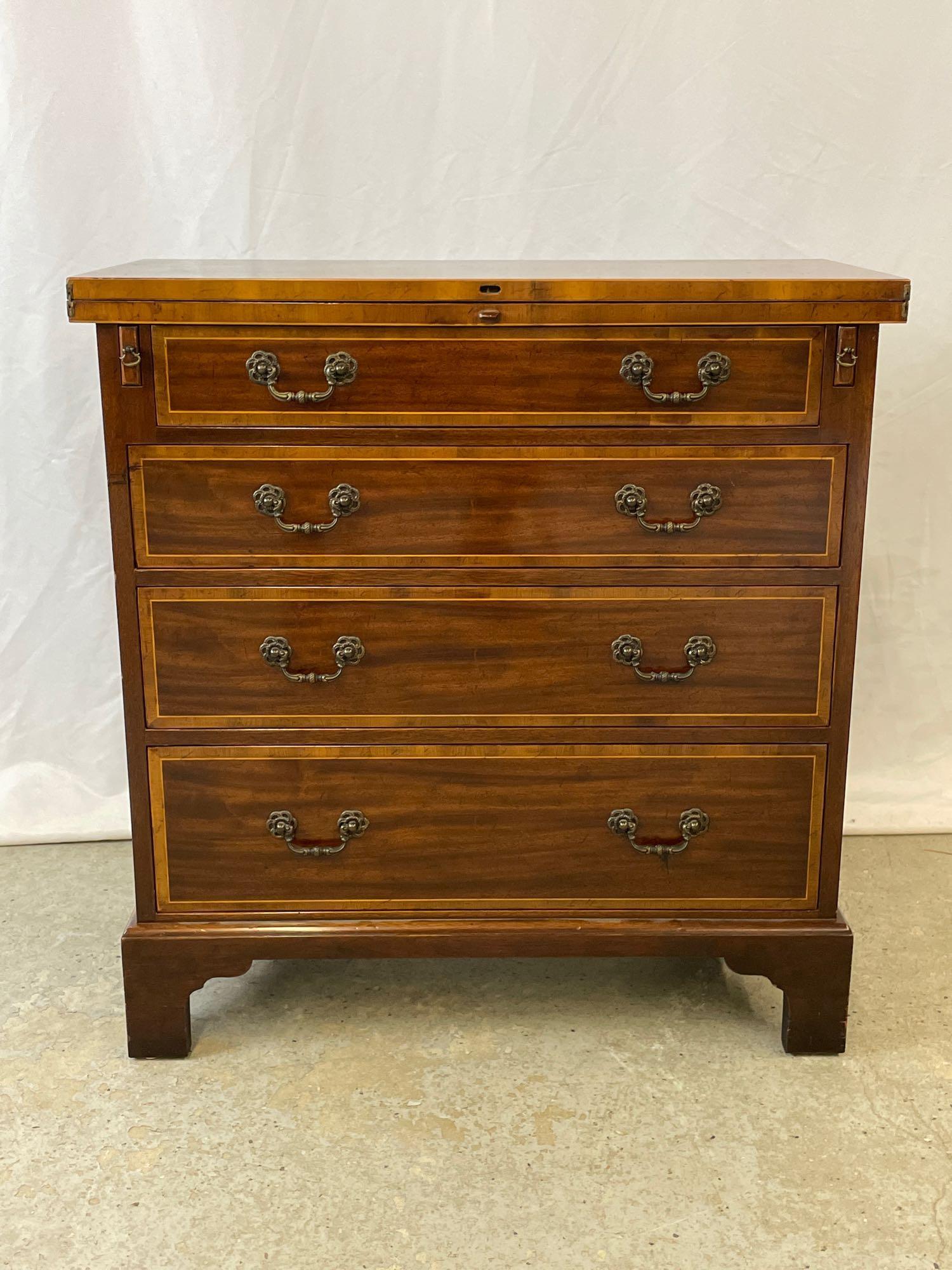 Baker Mahogany Flip-top Bachelor Chest (1 of 6)