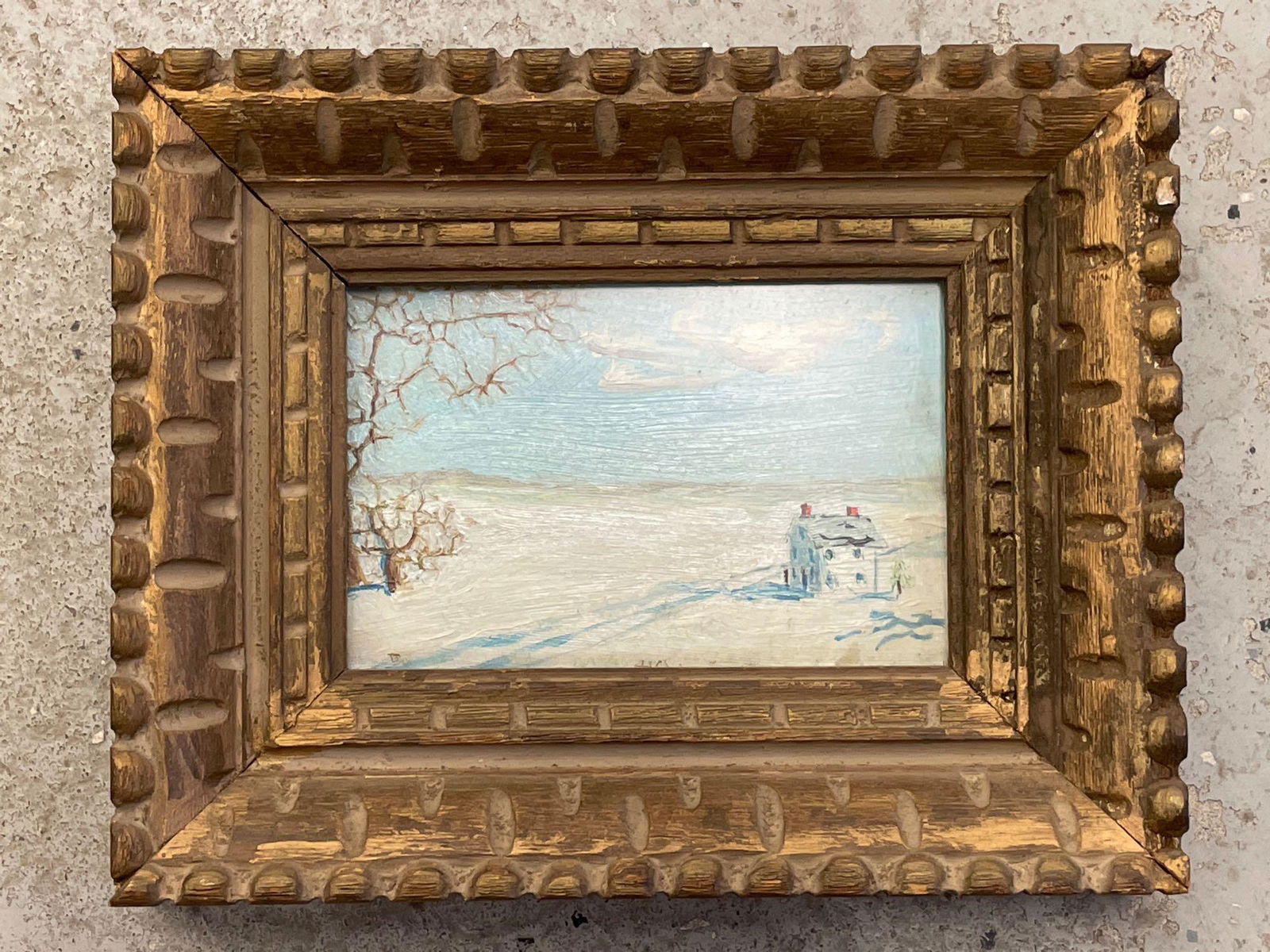 Robert Baum. Oil/Panel, Miniature Landscape (1 of 3)