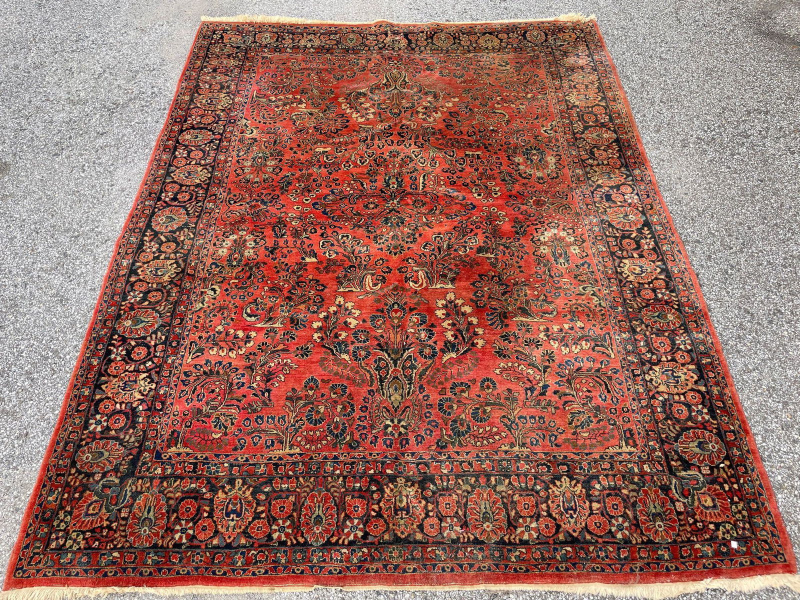 Sarouk Room-size Carpet, 11ft 7in x 8ft 9in (1 of 5)