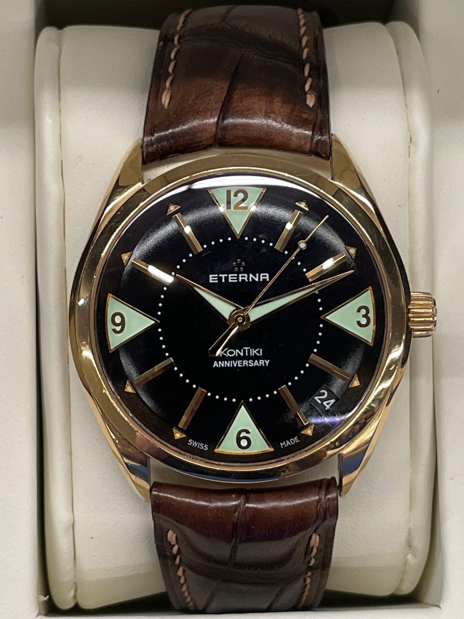 Eterna Kontiki Date 18K Gold Watch (1 of 7)