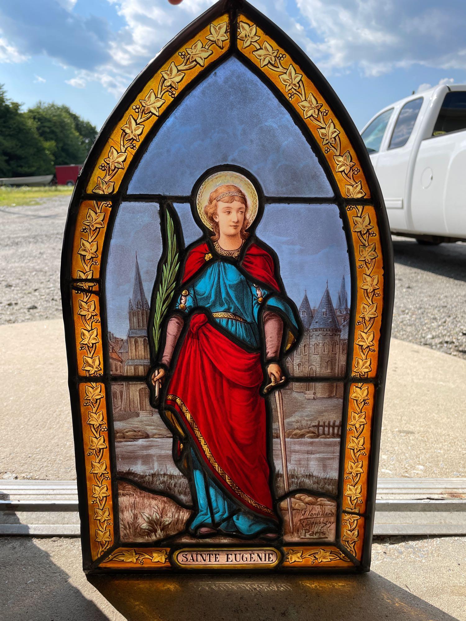 French Stained-Glass Window, Sainte Eugenie (1 of 5)