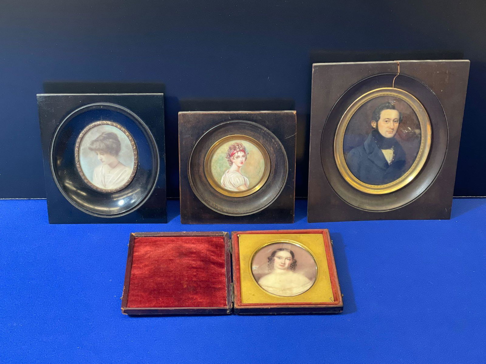 Four Miniature Portrait Paintings (1 of 11)