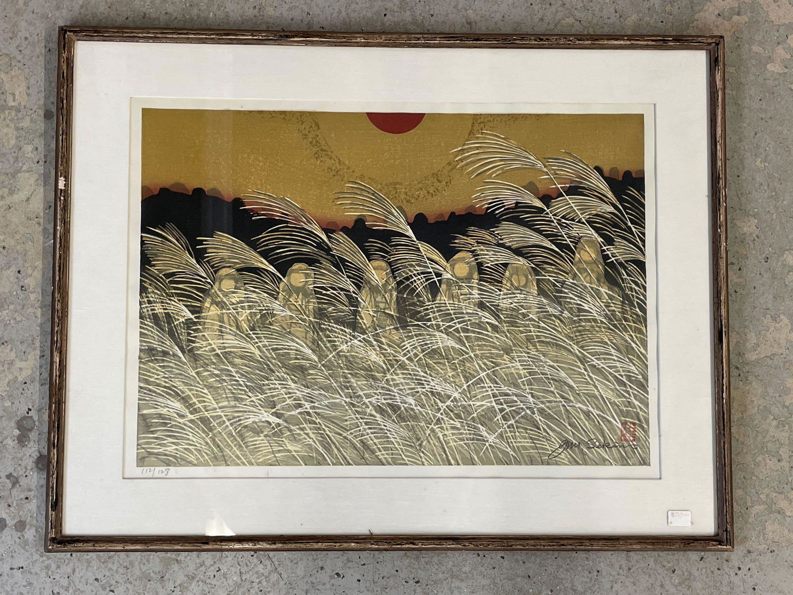 Junichiro Sekino. Woodblock Print, Wheat Field (1 of 4)