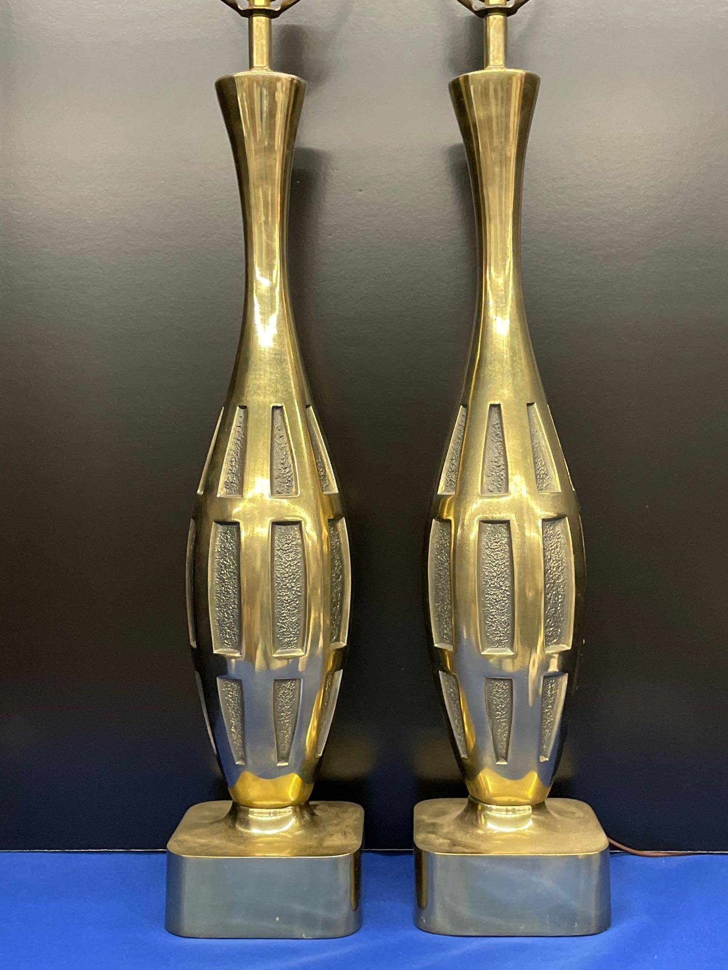 Pair of Tony Paul for Westwood Brass Lamps (1 of 5)