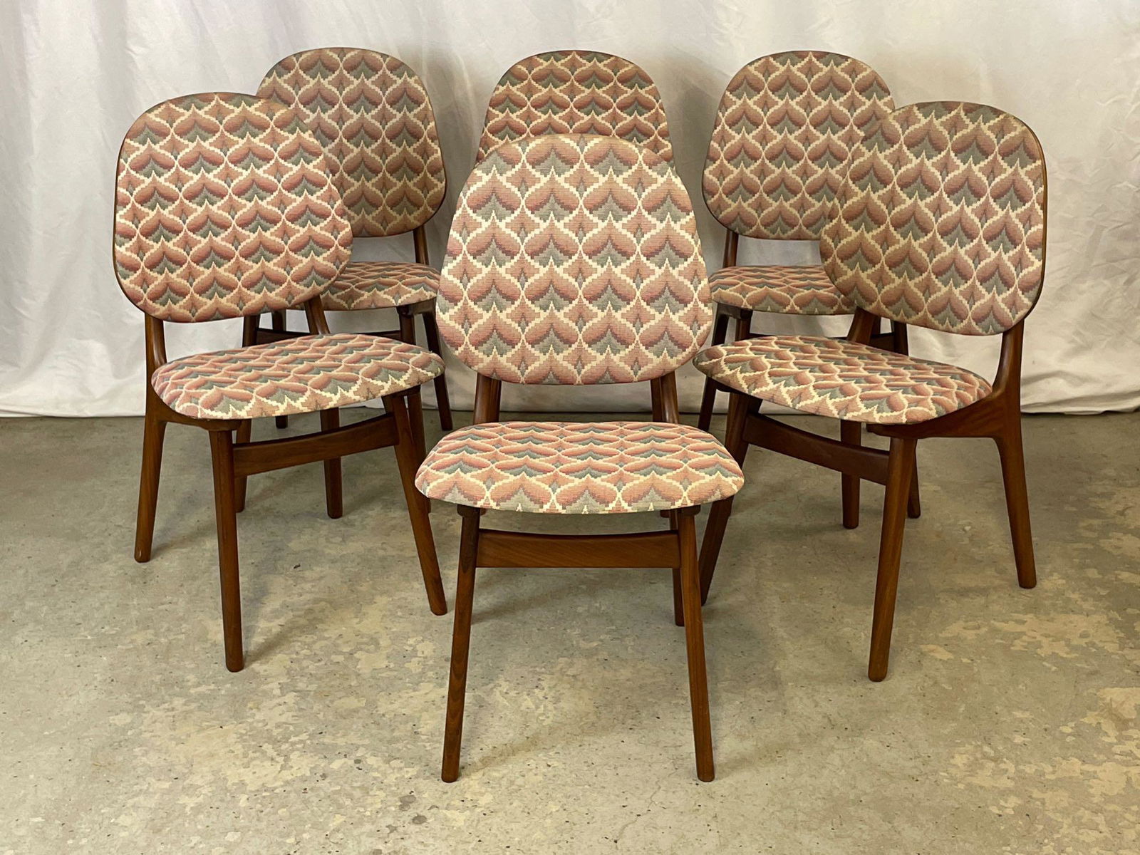 Six Danish Modern Teak Dining Chairs (1 of 7)