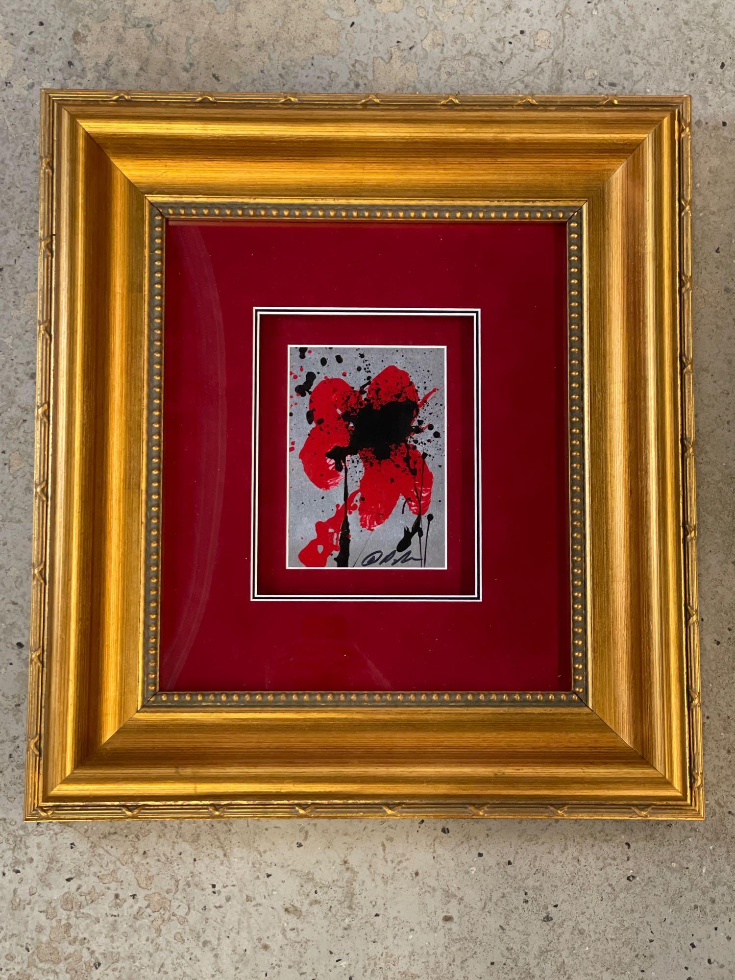 Dominic Pangborn. Enamel on Aluminum, Poppy XXVI (1 of 3)