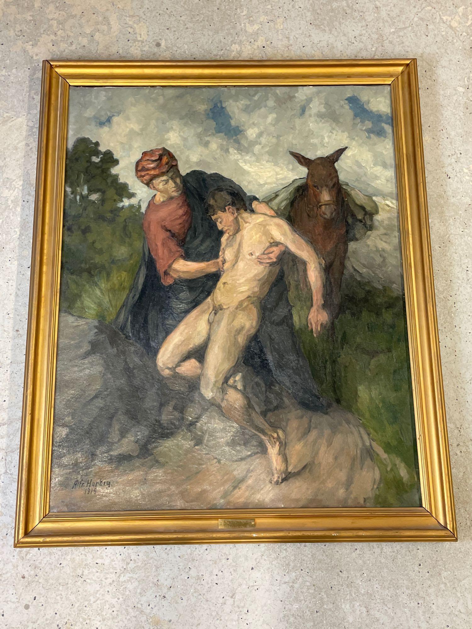 Alfred Hartig. Oil/Canvas, Good Samaritan (1 of 5)