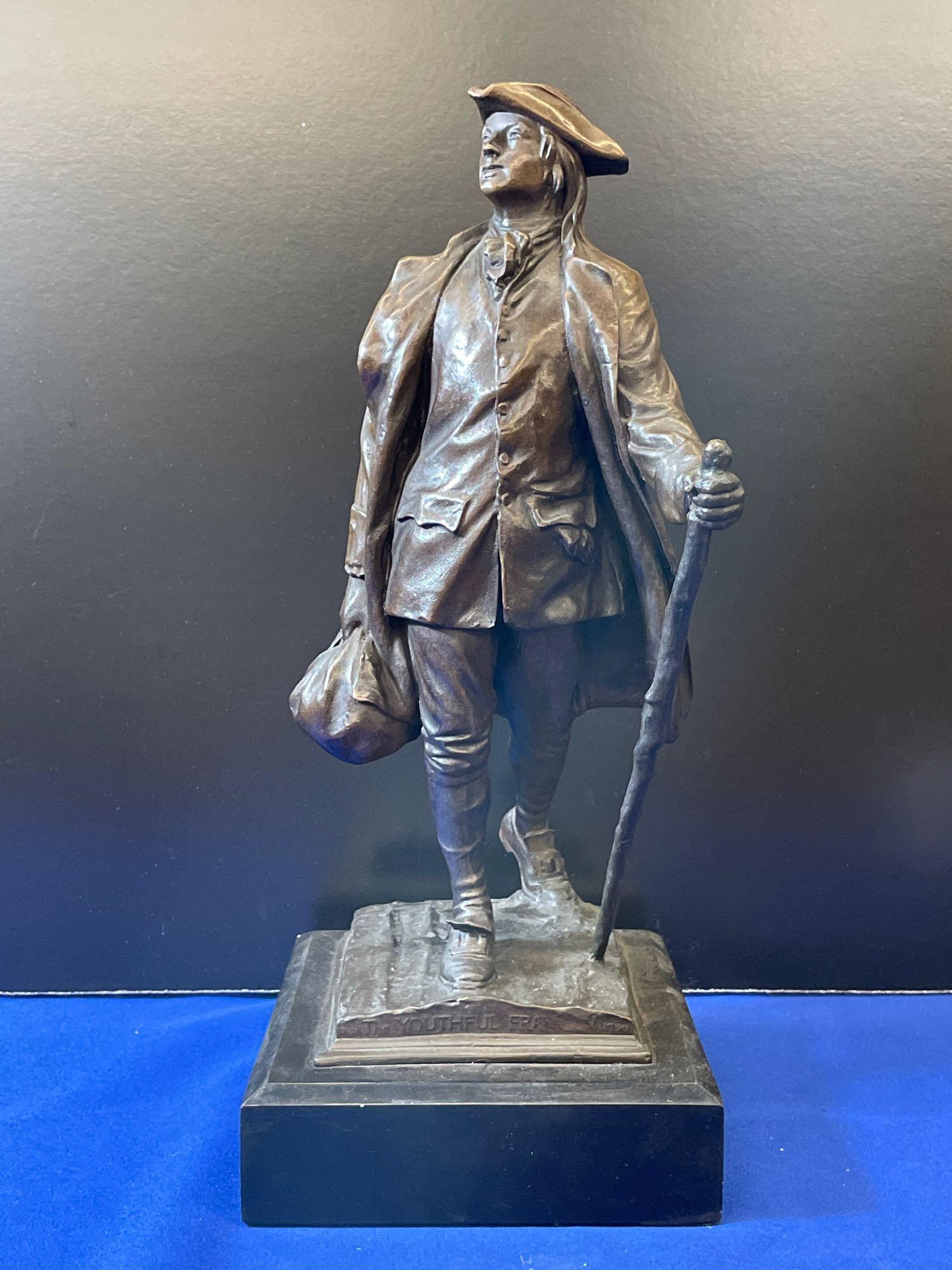 Cast Bronze Sculpture, The Youthful Franklin (1 of 5)