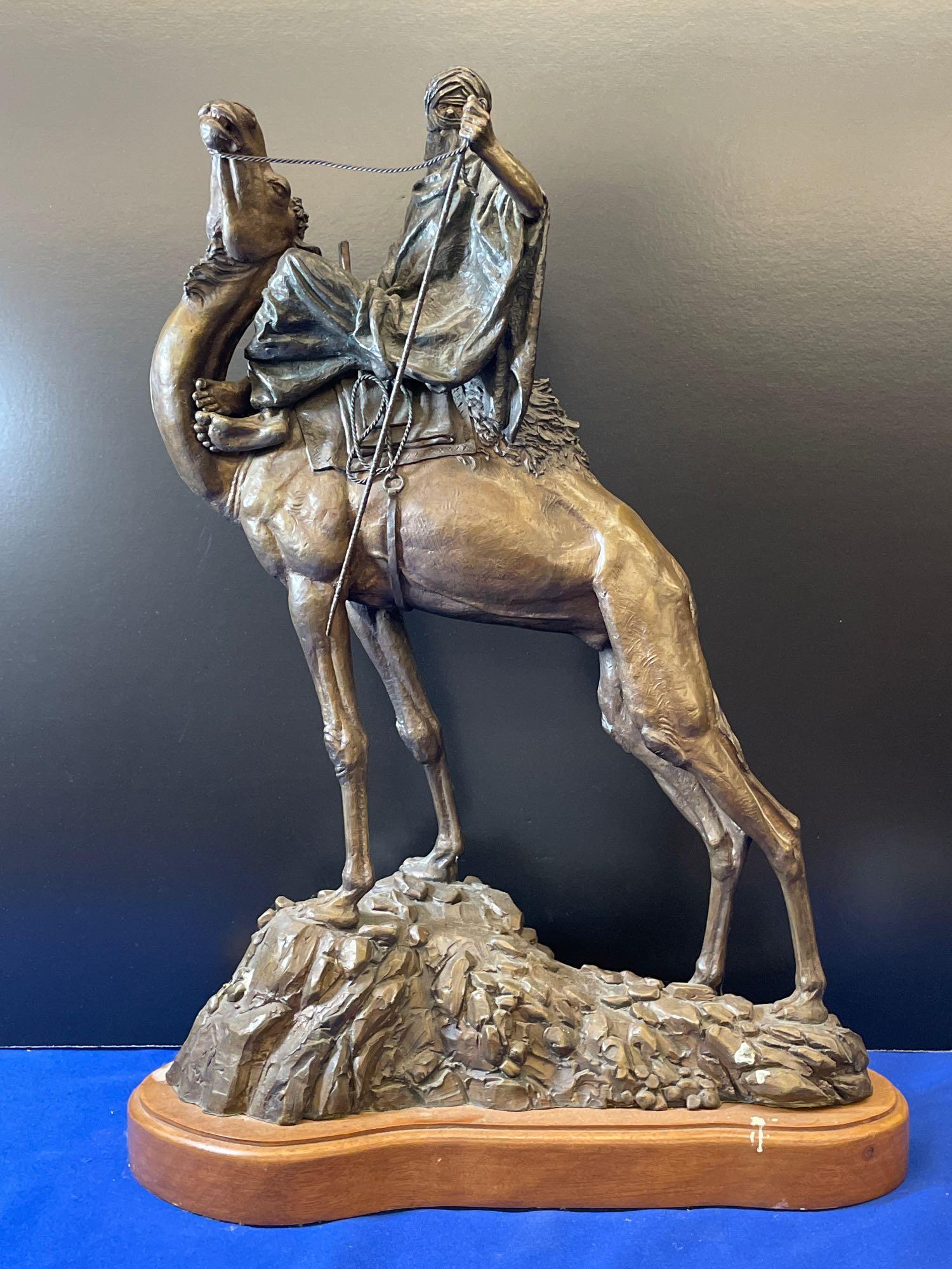 Kathleen Friedenberg. Cast Bronze, Camel & Rider (1 of 5)