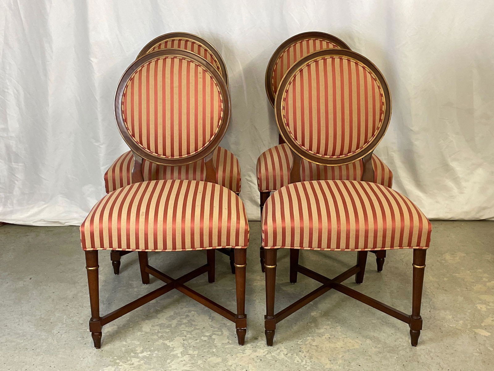 Four Baker Upholstered Dining Chairs (1 of 8)