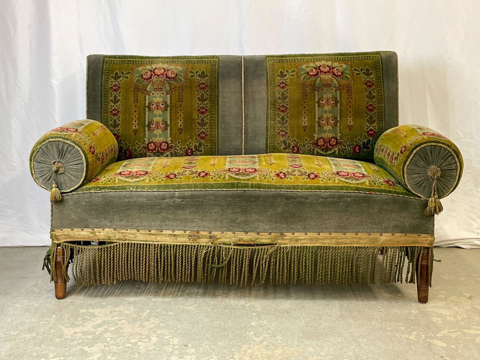 Victorian Floral-upholstered Two-Seater Sofa (1 of 6)