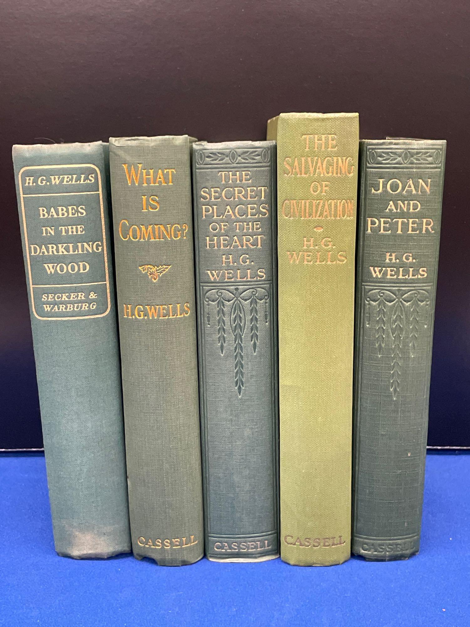 Five H.G. Wells First Edition Works (1 of 7)