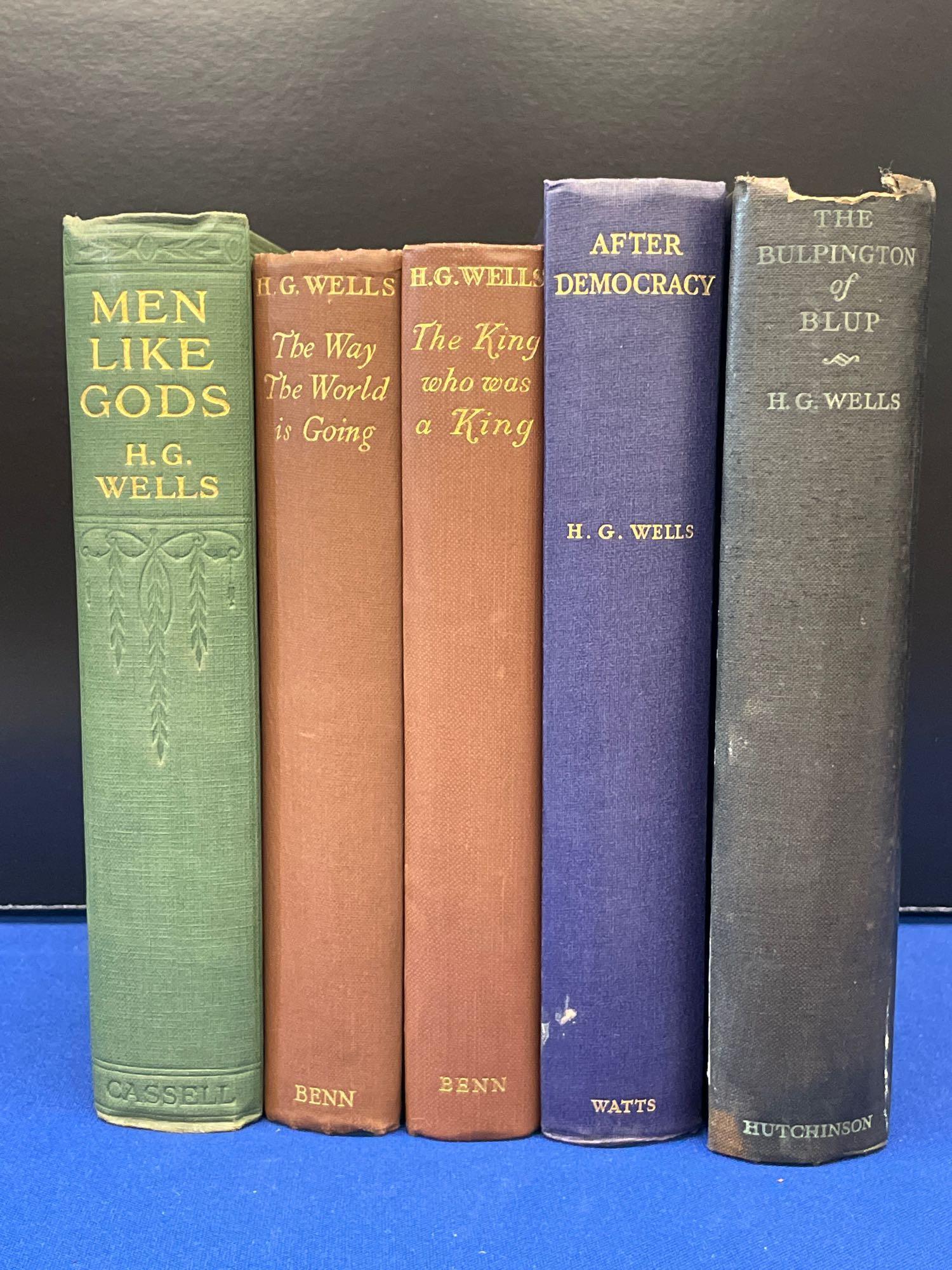 Five H.G. Wells First Edition Works (1 of 7)