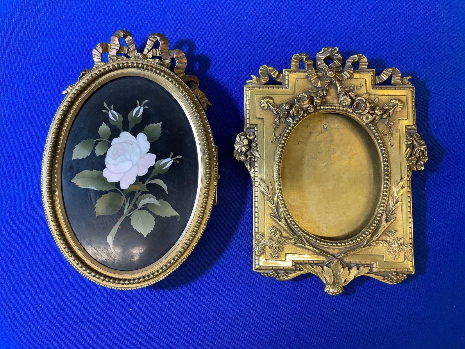 Two Gilded Bronze Frames with Pietra Dura (1 of 7)