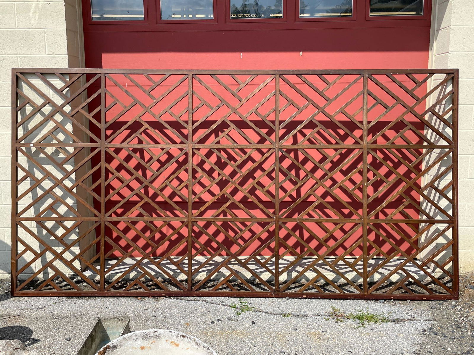 Large Asian Hardwood Room Divider (1 of 5)