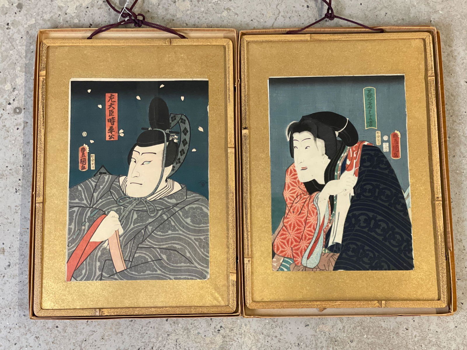 Two Toyokuni Japanese Woodblock Prints (1 of 4)