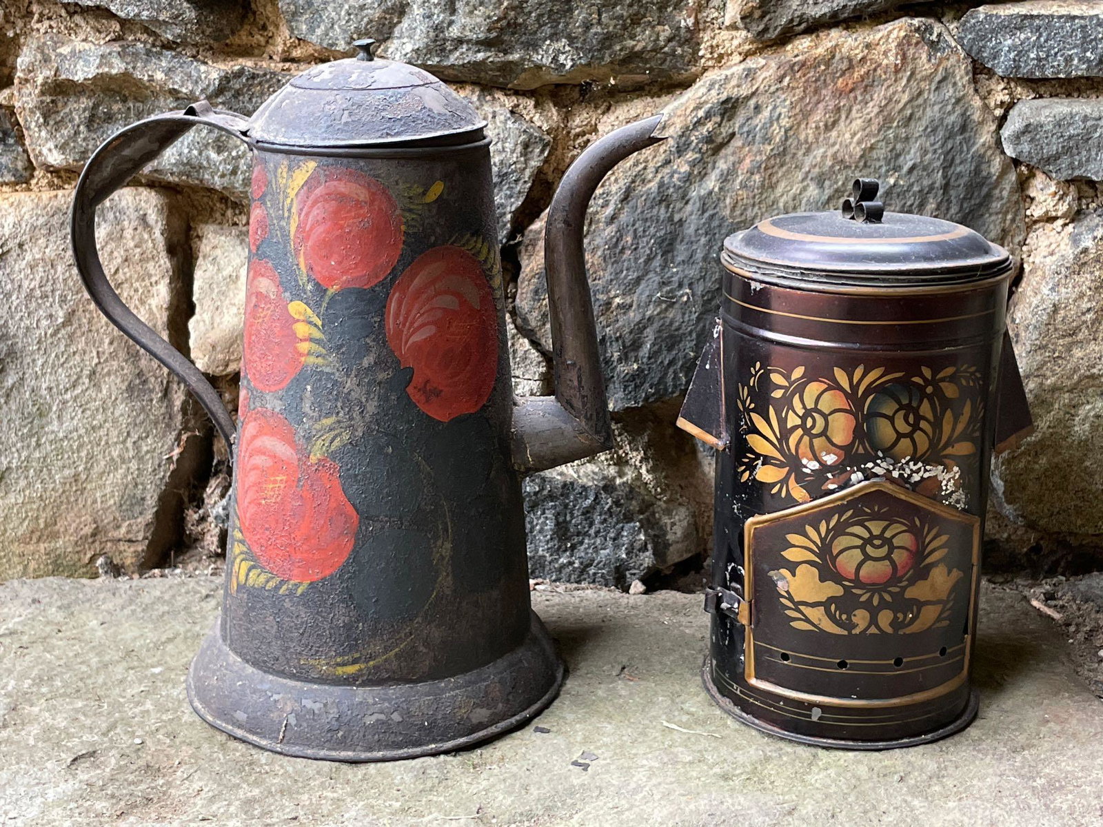 Toleware Coffee Pot and Warmer (1 of 10)