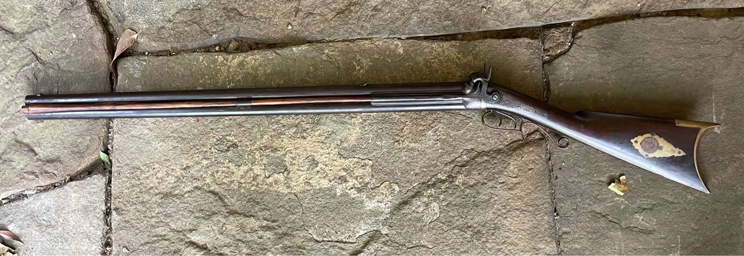 Antique Over/under Kentucky Long Rifle