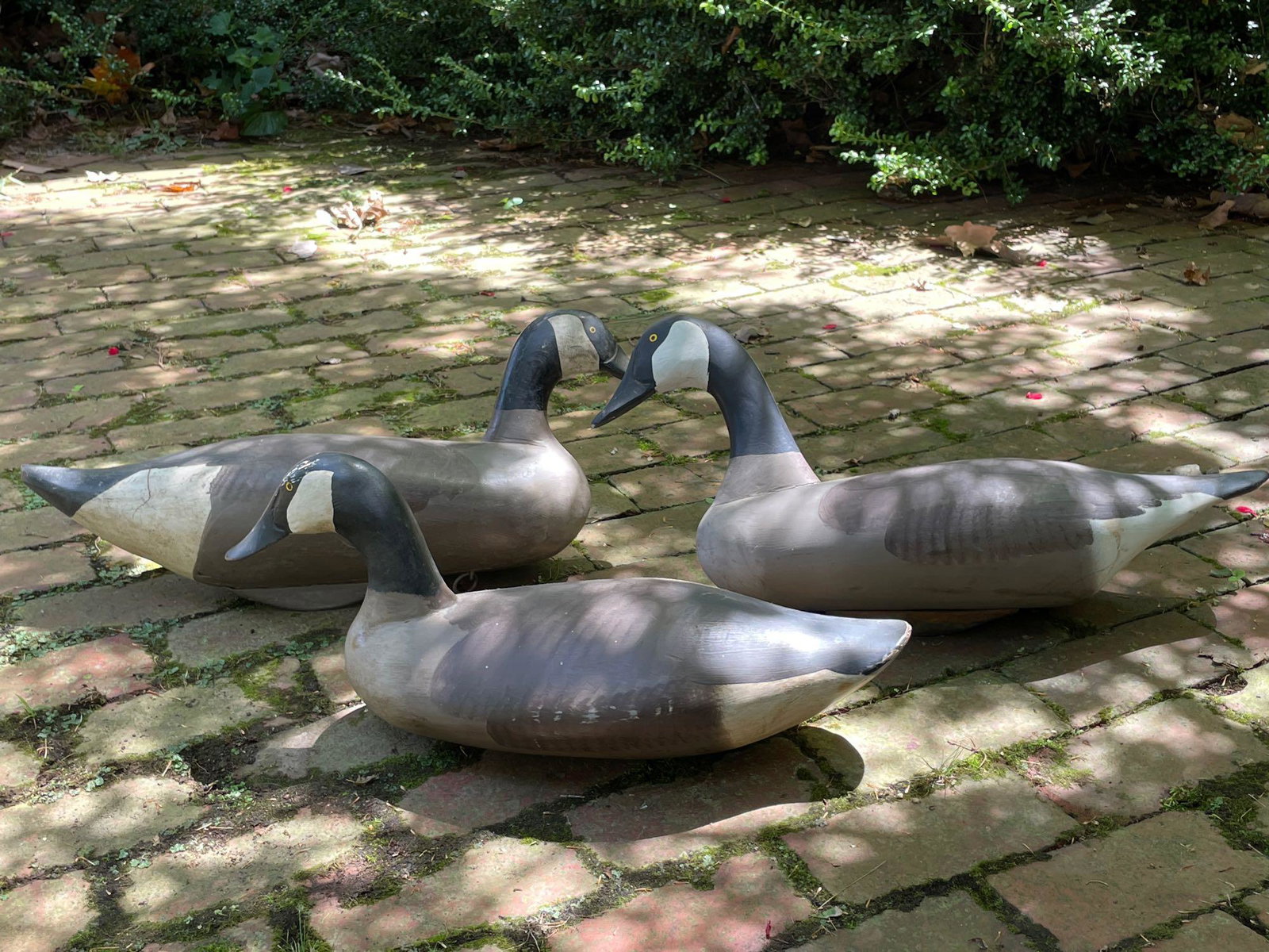 Three Carved and Painted Goose Decoys (1 of 2)