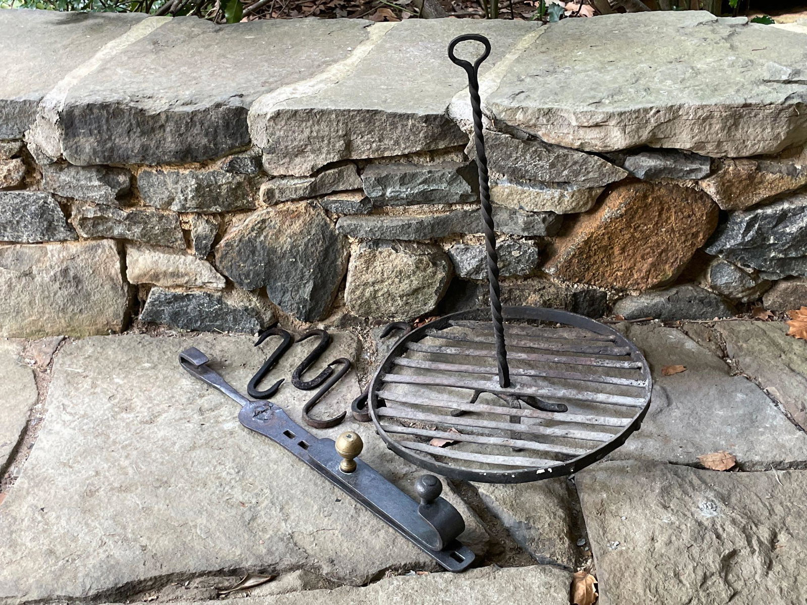 Six-piece Wrought Iron Hearth Grouping (1 of 6)