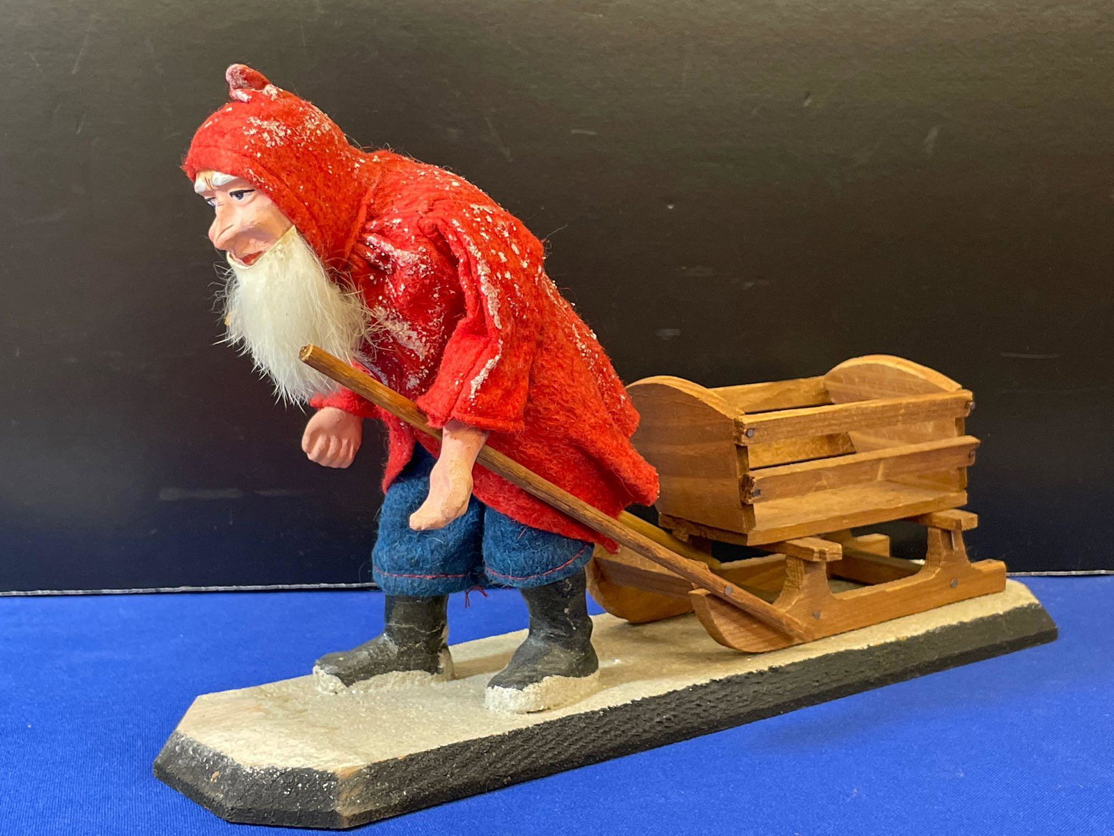 German Santa Pulling Cart Figure (1 of 5)
