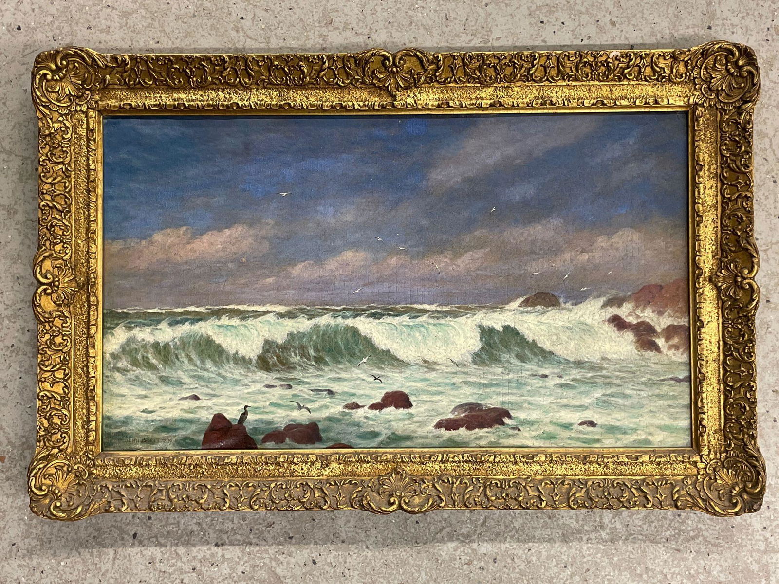 John Brett. Oil/Canvas, Seascape (1 of 6)