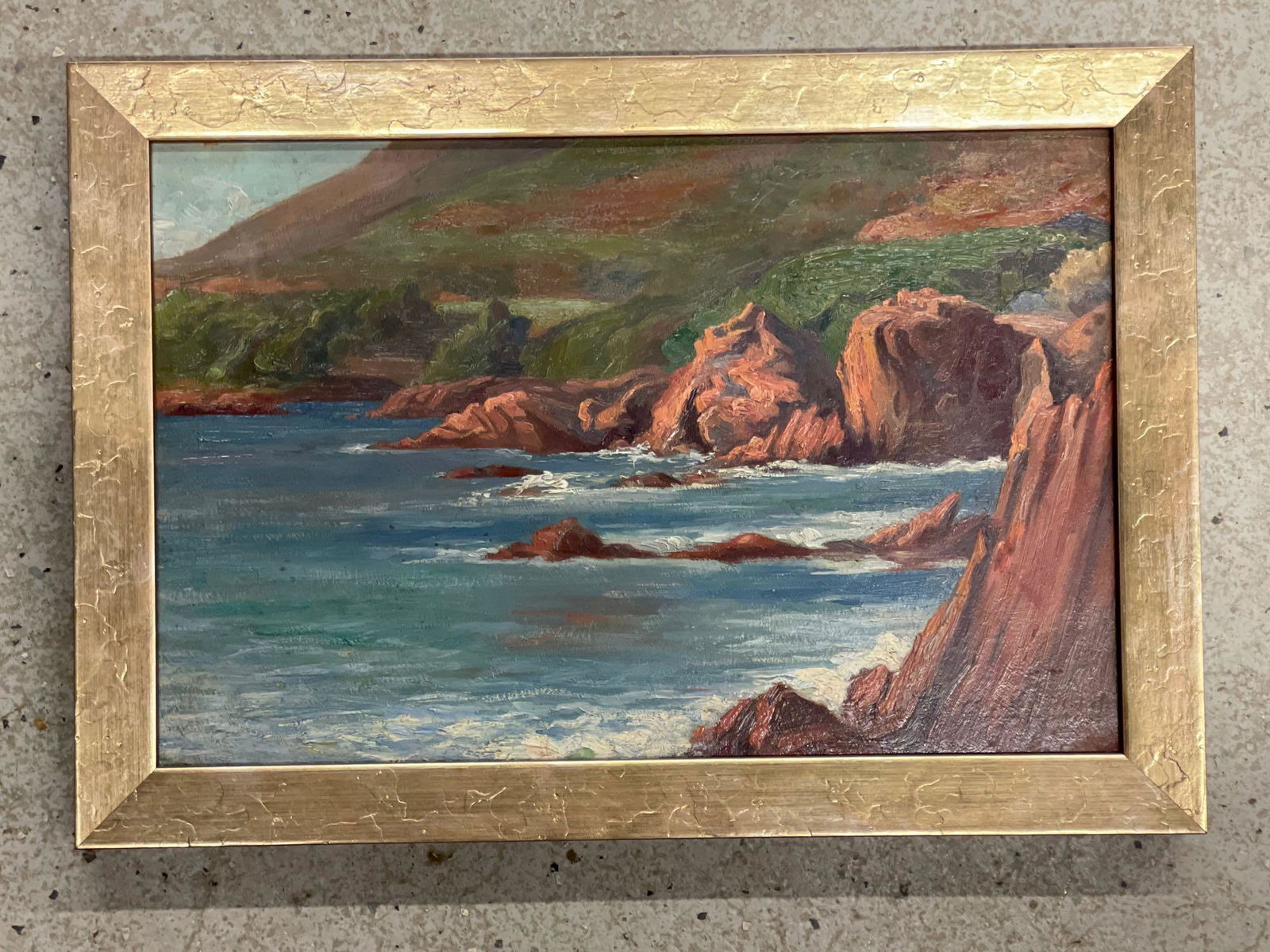 Emmanuel Aubain. Oil/Panel, Seascape (1 of 4)