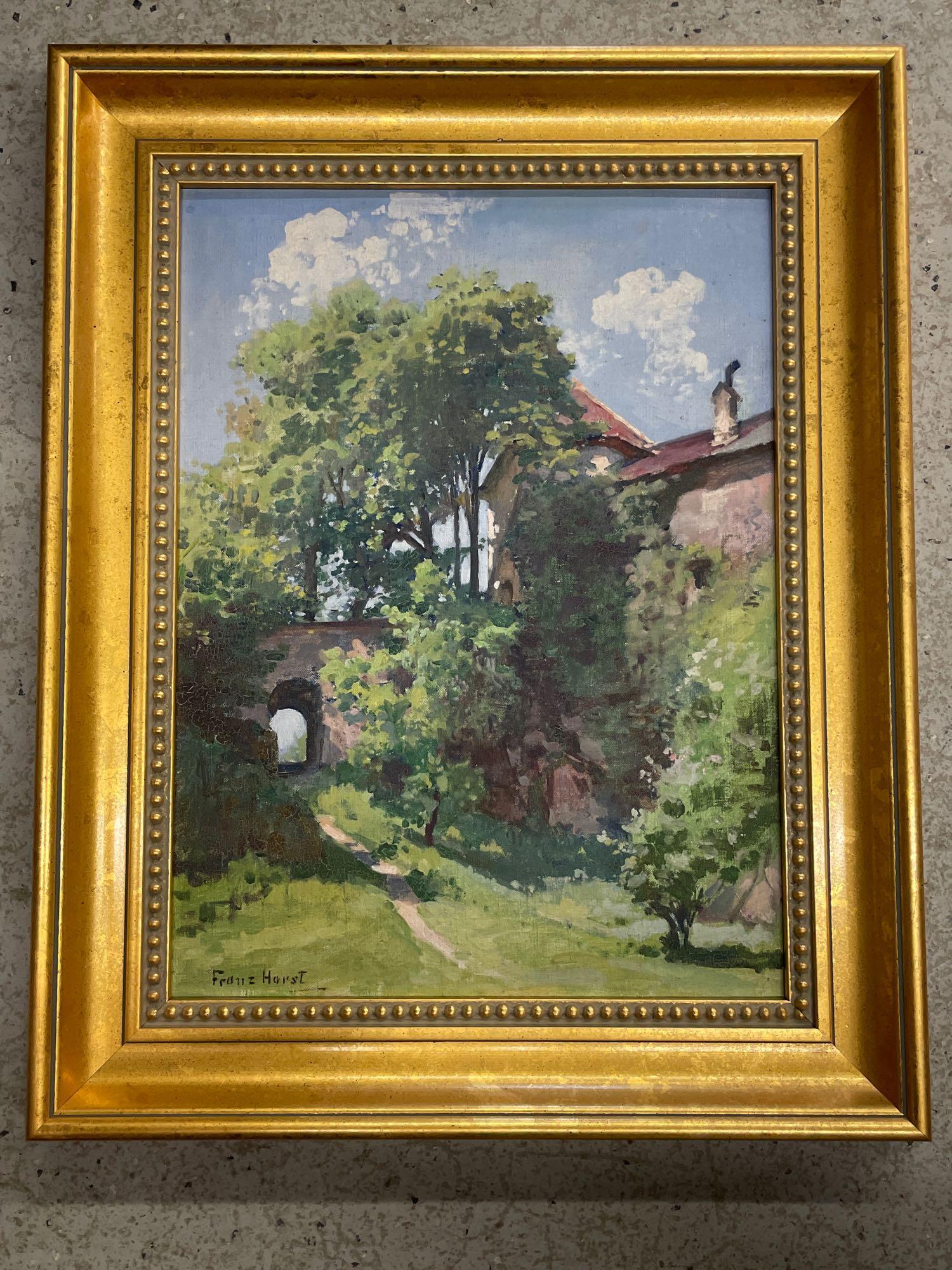 Franz Horst. Oil/Panel, Landscape (1 of 5)