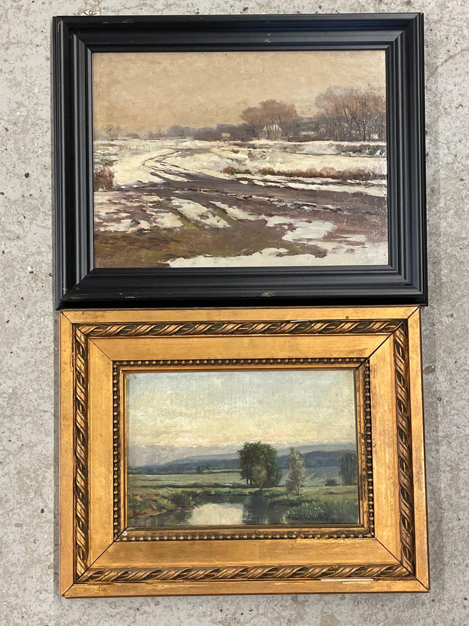 Two Continental School Oils/Panel, Landscapes (1 of 7)