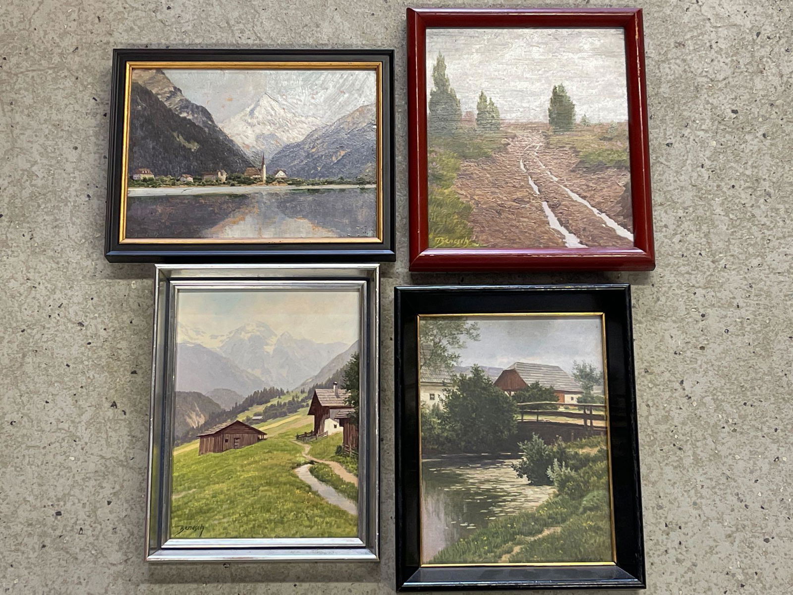 Josef Ferdinand Benesch. Four Landscapes (1 of 5)