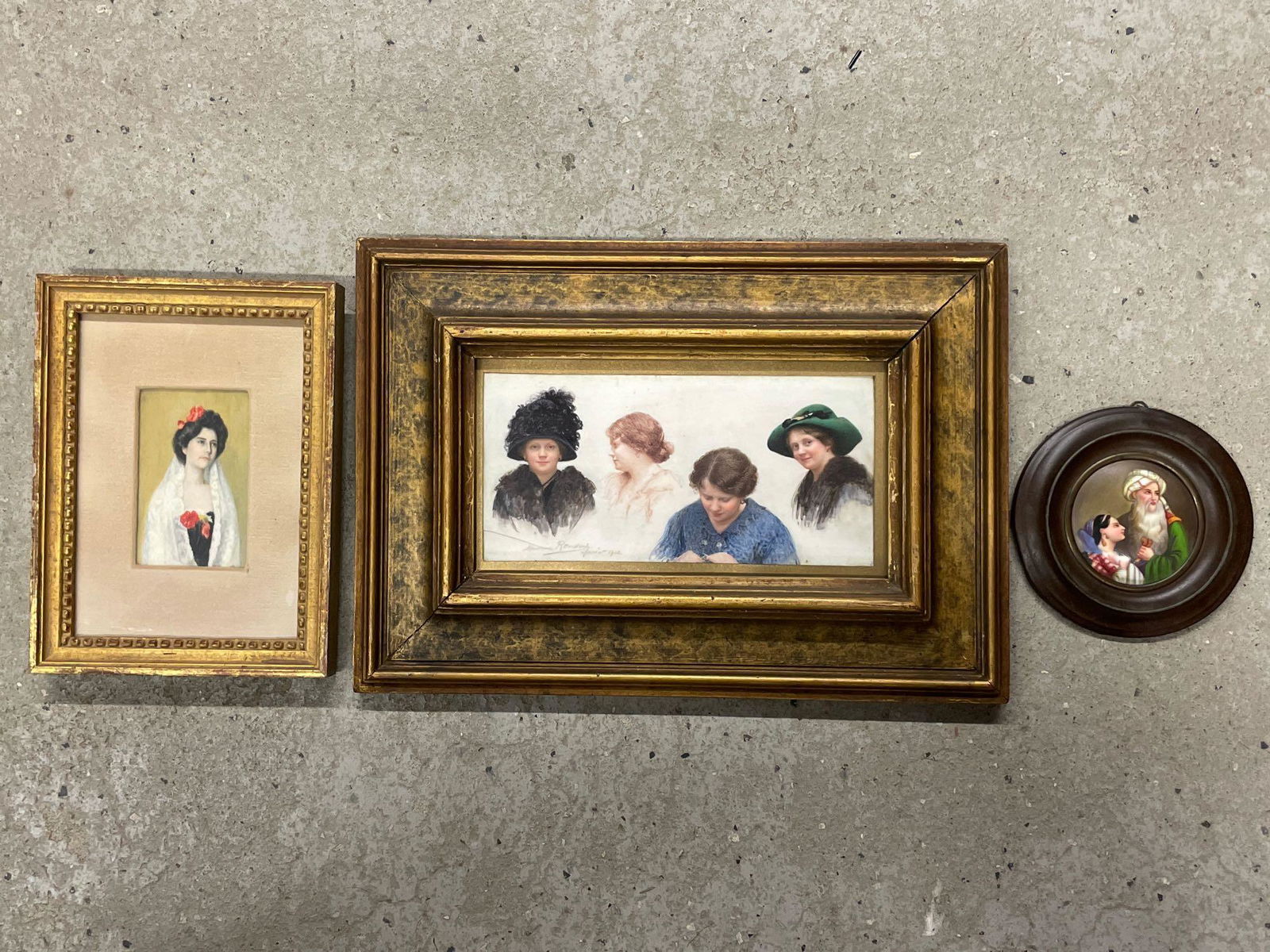 Three Miniature Portrait Paintings (1 of 7)