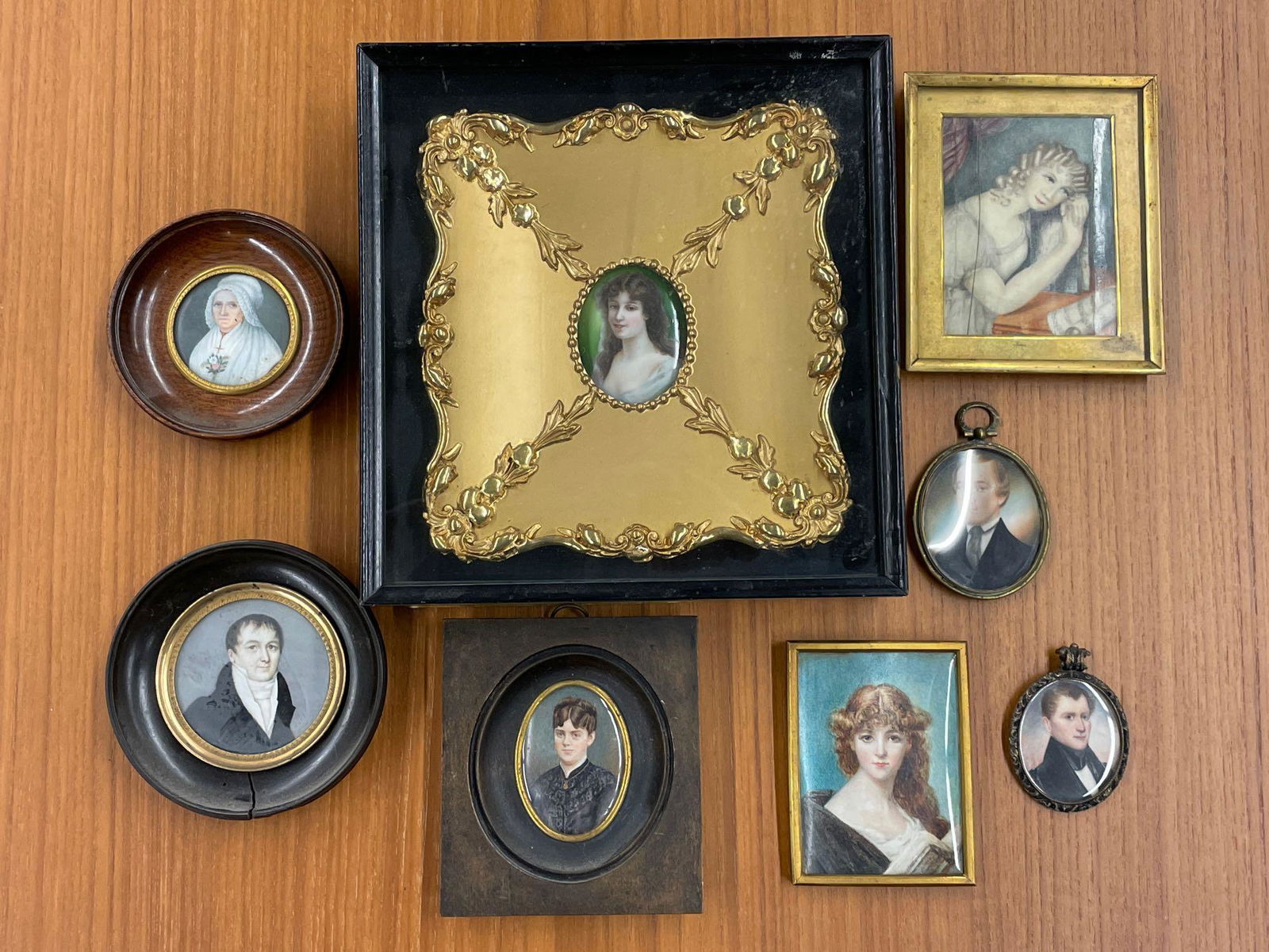 Collection of Eight Miniature Portraits (1 of 12)