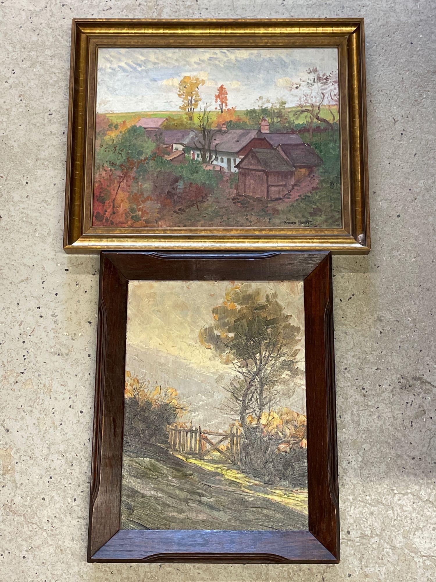 Two Oils on Panel, Landscapes (1 of 5)