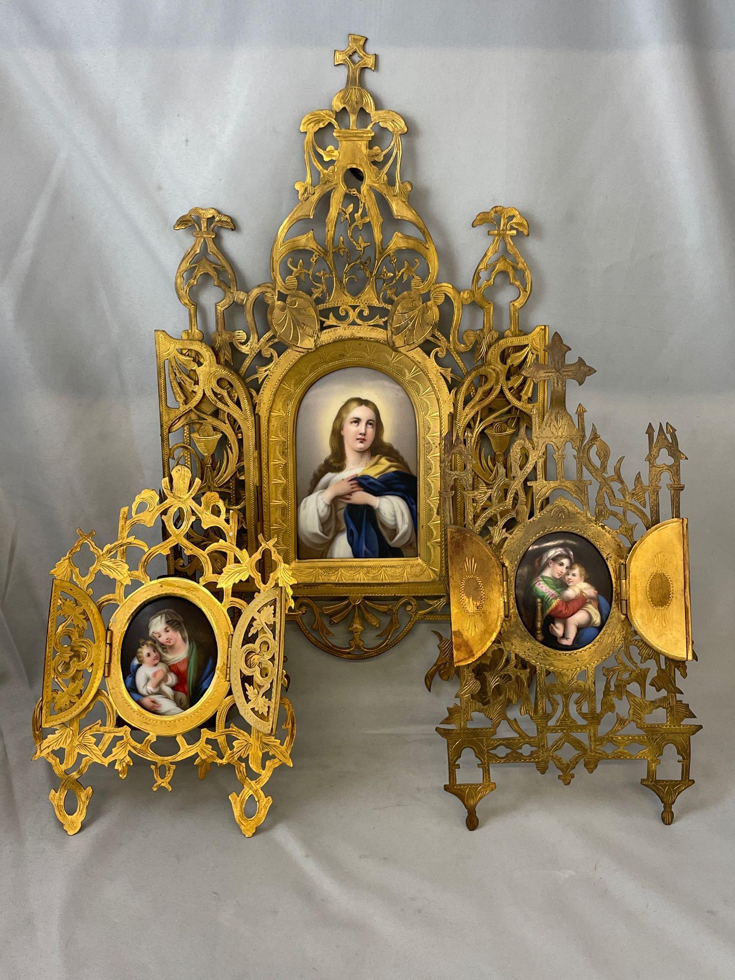 Three Continental Miniature Religious Paintings (1 of 7)