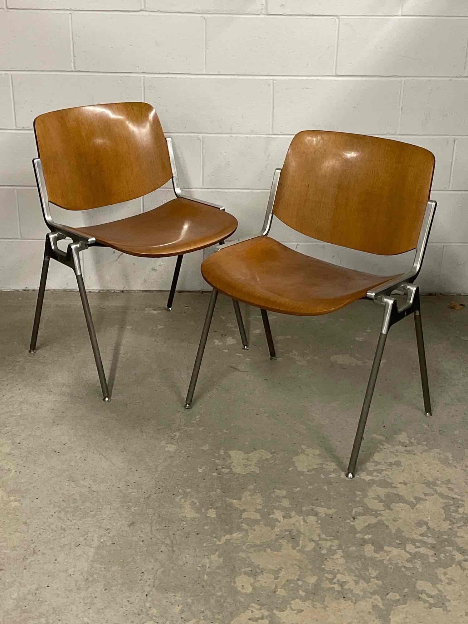 Pair of Giancarlo Piretti for Castelli Side Chairs (1 of 5)
